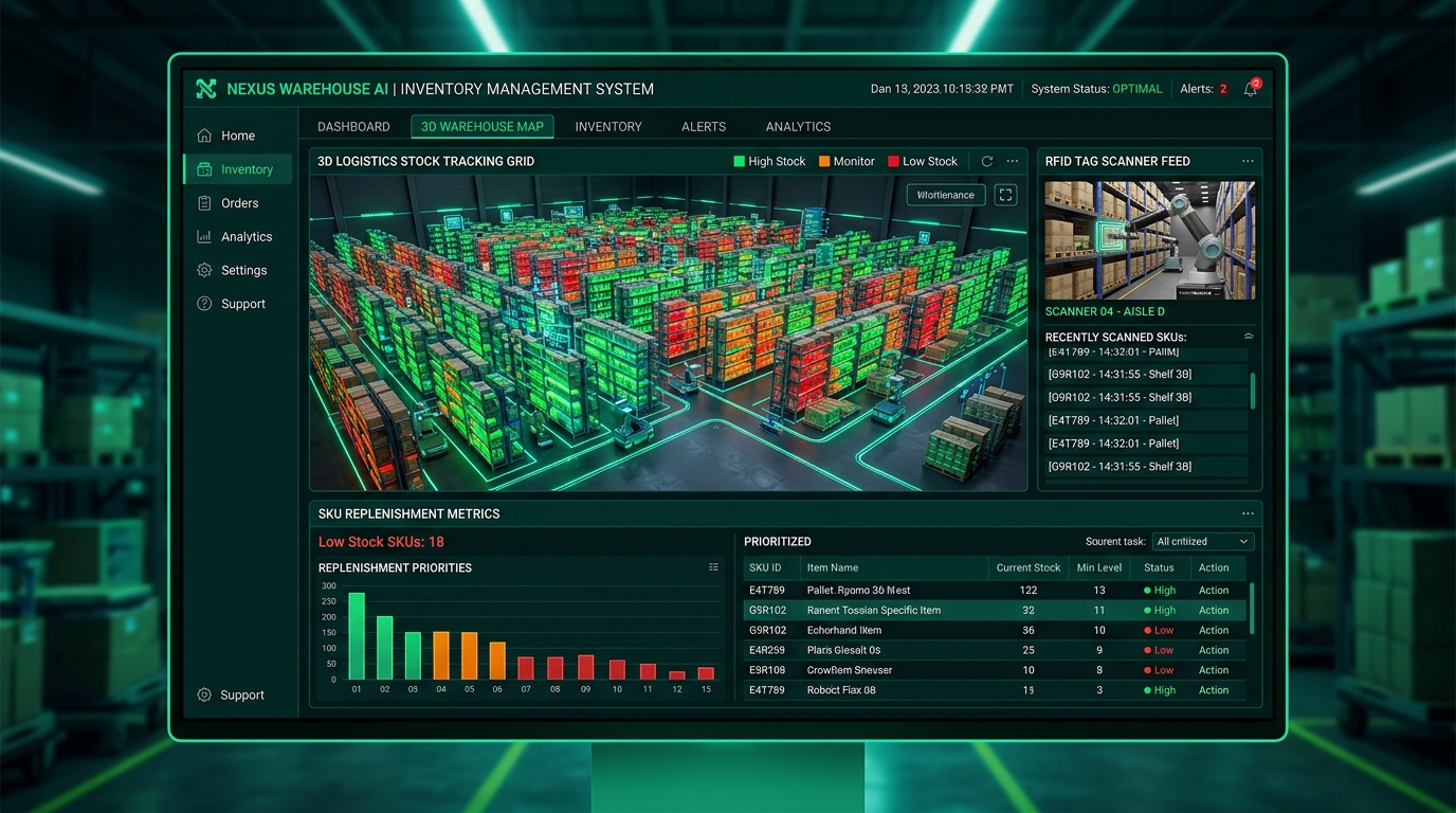 Smart Warehouse Inventory Dashboard